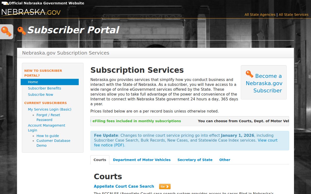 Boyd County warrant lookup Nebraska subscriber case-detail options