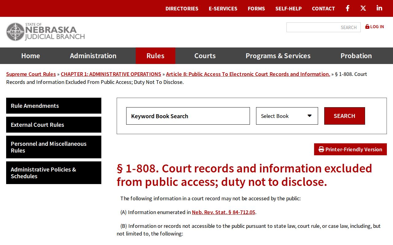 Boyd County outstanding warrants restricted court-record rule
